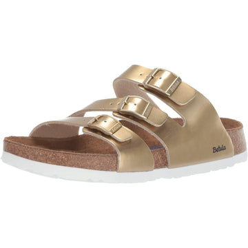 Birkenstock Betula Leo Soft Sandals Gold Birko-Flor EU 37 Narrow