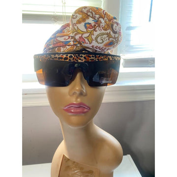 Stylish Oversized Leopard Print UV400 Sunglasses - Women's Fashion Shades #36