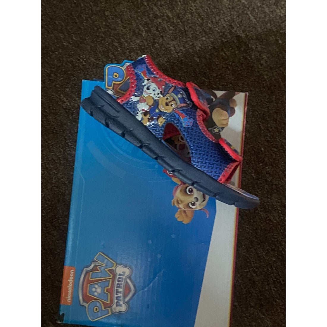 Paw Patrol Toddler Boys Open Toe Sandals Size 8 – Blue Red Chase & Marshall