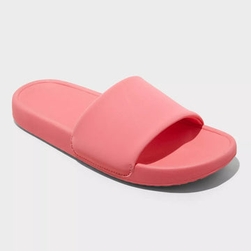 All In Motion Makenna Coral Pink Slide Sandals Size 7 Women’s EVA Slip-On