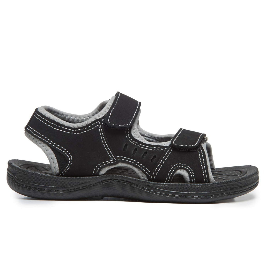 Skysole Boys Adjustable Strap Sandals Black/Gray Size 9-10 Toddler