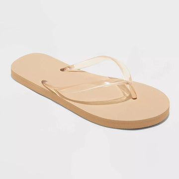Shade & Shore Sydney Flip Flop Sandals Tan - Women's Size 8