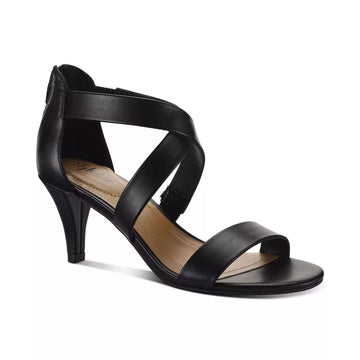 Style & Co Paysonn Black Dress Sandals Size 8.5M Open Toe Heels