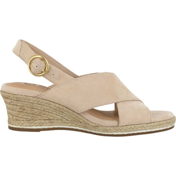 Bella Vita Nadette II Espadrille Slingback Sandals Cream Suede 7