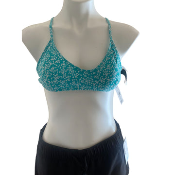 Cotton On Floral Print Tie Back Bikini Top Multicolor Size L