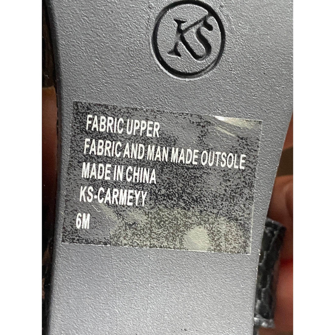 Karen Scott Carmeyy Black Wedge Sandals Size 6M Slingback Low Heel Shoes