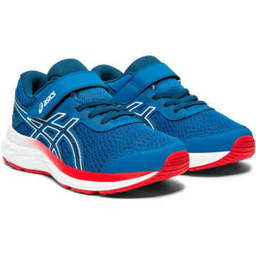 Asics Boys Gel-Excite 9 Running Sneakers Blue/Red Size 2.5 Lightweight Mesh