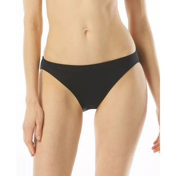 MICHAEL KORS Women's Black Swim Bottoms Moderate Coverage Hipsters Size L