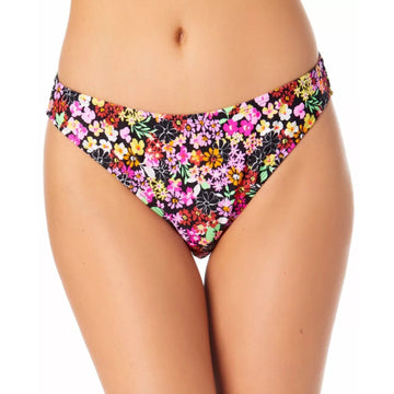 California Waves Juniors' Printed Hipster Bikini Bottoms Multi Size Medium