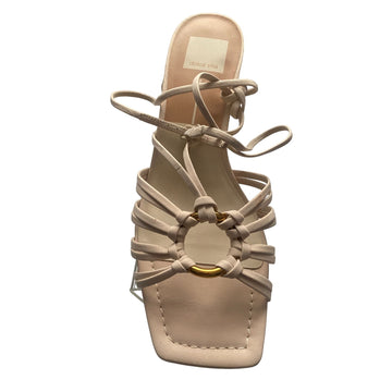 DOLCE VITA Women's Strappy Sandals, Beige Nubuck, Size 8.5
