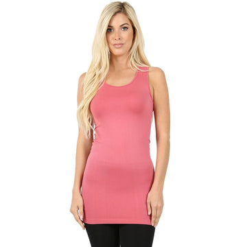 Pink Seamless Tank Top