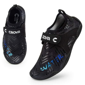 CROVA Toddler Boy Water Shoes - Black Size 10 Quick Dry Aqua Shoes