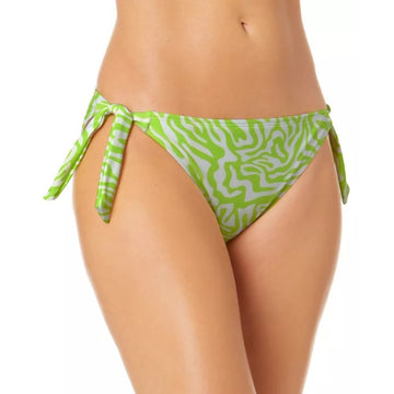 SALT + COVE Juniors' Side-Tie Hipster Bikini Bottoms Green Size Small