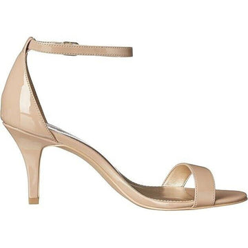 Bandolino Women's Madia Sandals Natural Patent Size 9M Medium Beige