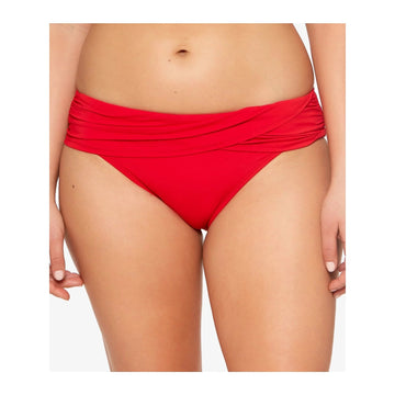 Bleu Rod Beattie Swim Bottoms Size 14 Red Full Coverage Hipsters