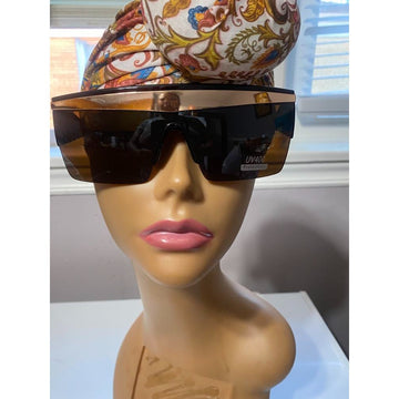 Stylish Oversized UV400 Sunglasses with Black Lens - Women's Fashion Shades #29