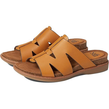 Women Leather Slides by Sofft Balin Luggage Tan Size 7.5 Medium