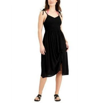 MIKEN Juniors' Smocked Midi Dress Cover-Up - Size XL