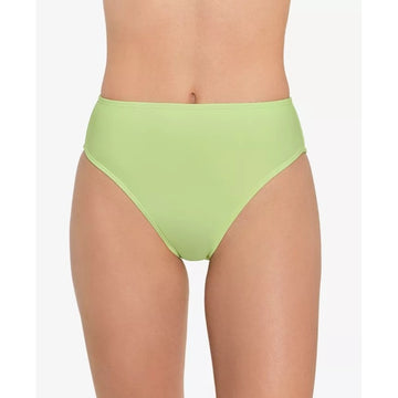 Salt + Cove Juniors' High-Leg High-Waist Bikini Bottoms Green Size Small