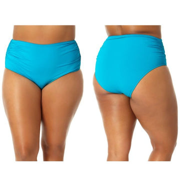 Anne Cole Blue Wave Swim Bottoms - Size 18W Convertible High Waist Swim Bottom