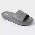 Gray slide sandal on a white background