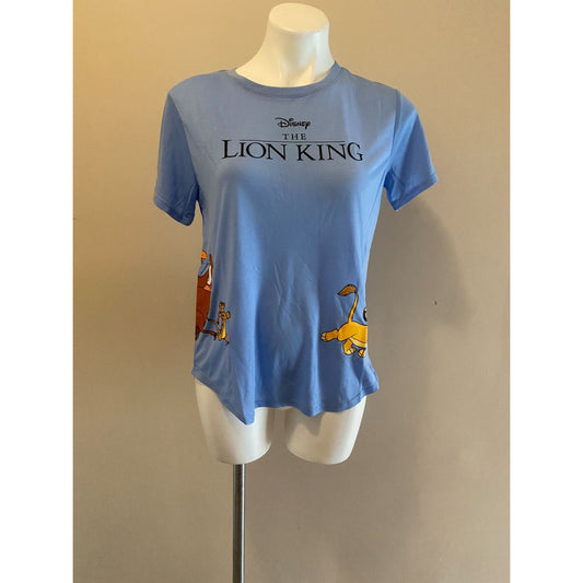 Disney Lion King T-Shirt, Women's Curved Hem T-Shirt Size Large