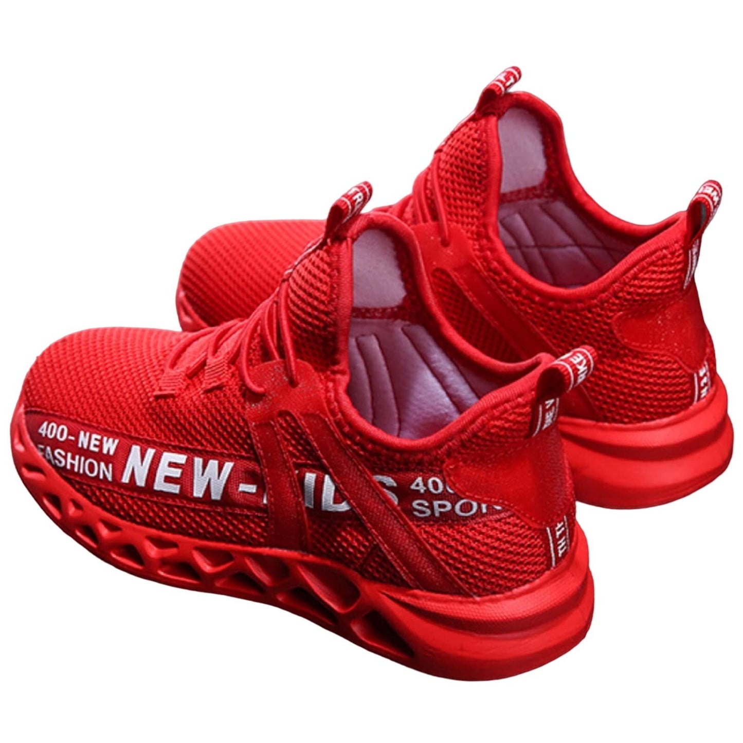Daclay Red Knit Sneakers for Toddlers - Size 7.5 Affordable Mesh Athletic Shoes
