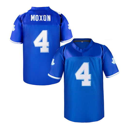 Moxon Blue #4 Football Jersey