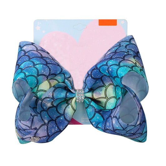 Nickelodeon JoJo Siwa Hair Bow - Mermaid Pattern Large Hair Bow