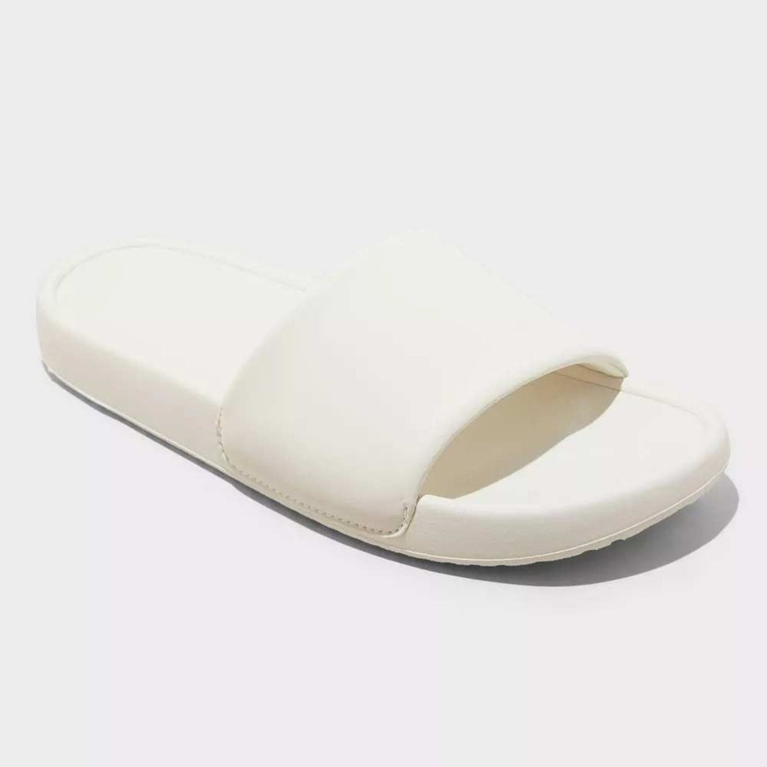 All In Motion Women's Makenna White Slide Sandals - Size 10 Slip-On Comfort