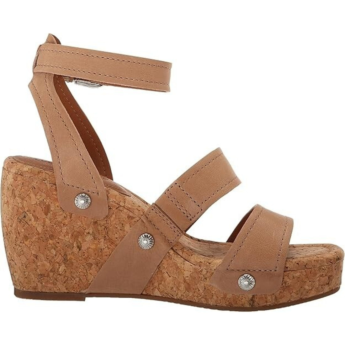 Lucky Brand Valintina Wedge Sandals - Putty Color - Women's Size 6