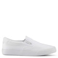 White slip-on sneaker on a white background