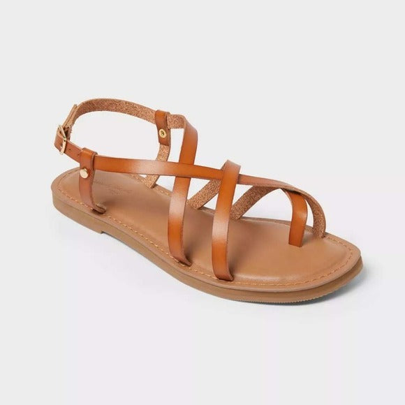 Women's Kailey Sandals by Universal Thread Cognac Size 9 New With Tags