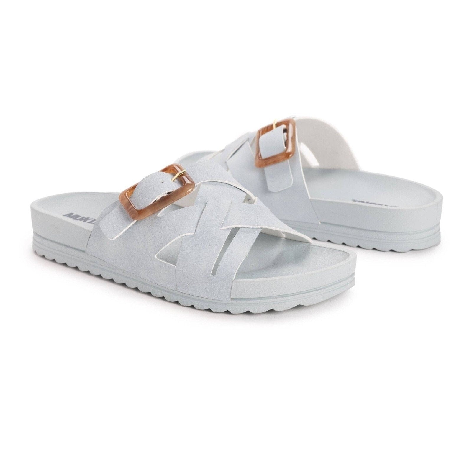 Women's Grand Shayna Sandals - Sky Blue Slip-On Summer Sandals Size 9