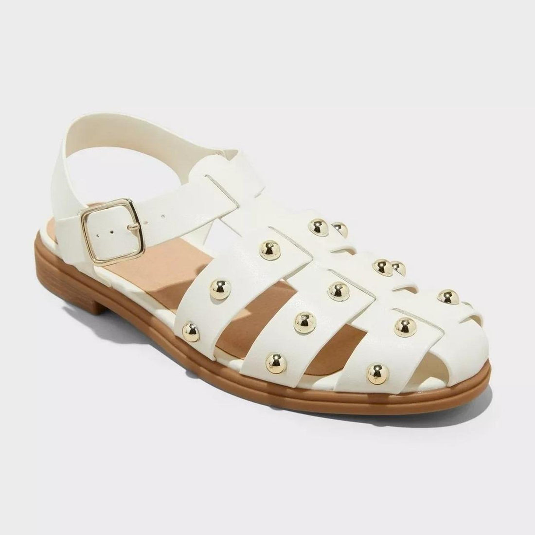 Women’s Winnie Studded Fisherman Sandals Off White