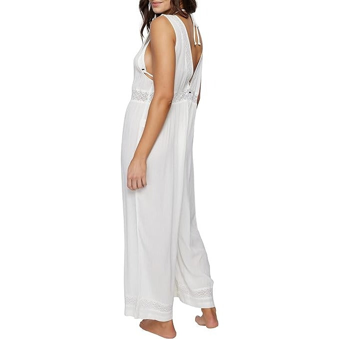 O'Neill Sandie Cover-Up Jumpsuit - Crinkle Sleeveless Swim Cover-Up - Size XS