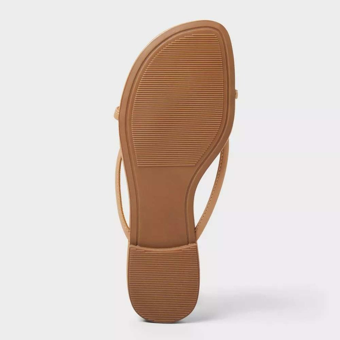 A New Day Bri Strappy Ball Ornament Sandals Tan Size 8 Slip-On Flats
