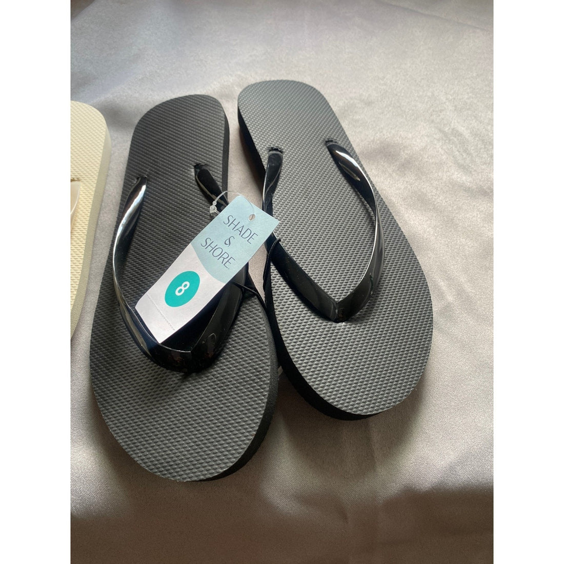 Shade & Shore Sydney Flip Flop Sandals - Black, Women's Size 8