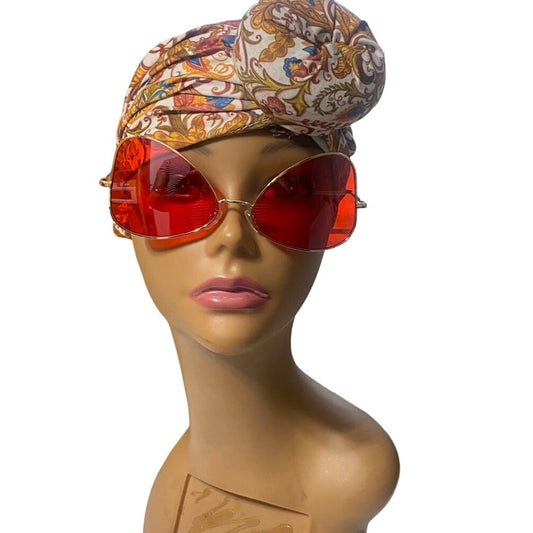 Women's Red Butterfly Tinted Sunglasses #73