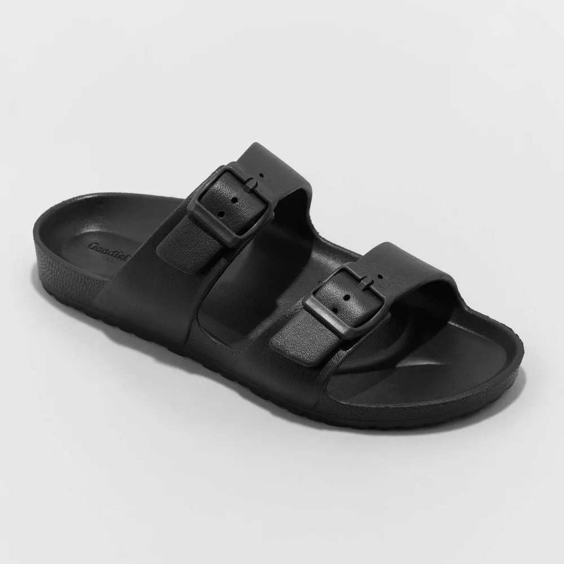Men black 2 band sandal
