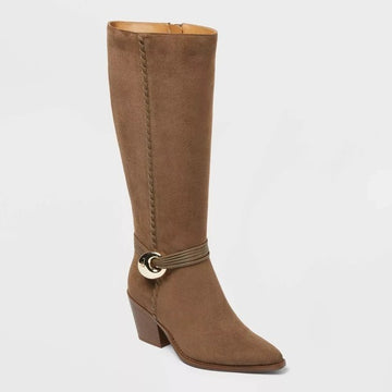 Women's Rio Whip Stitch Tall Boots – Universal Thread Dark Taupe 8