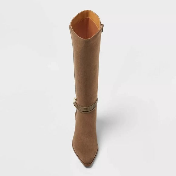 Women's Rio Whip Stitch Tall Boots – Universal Thread Dark Taupe 8