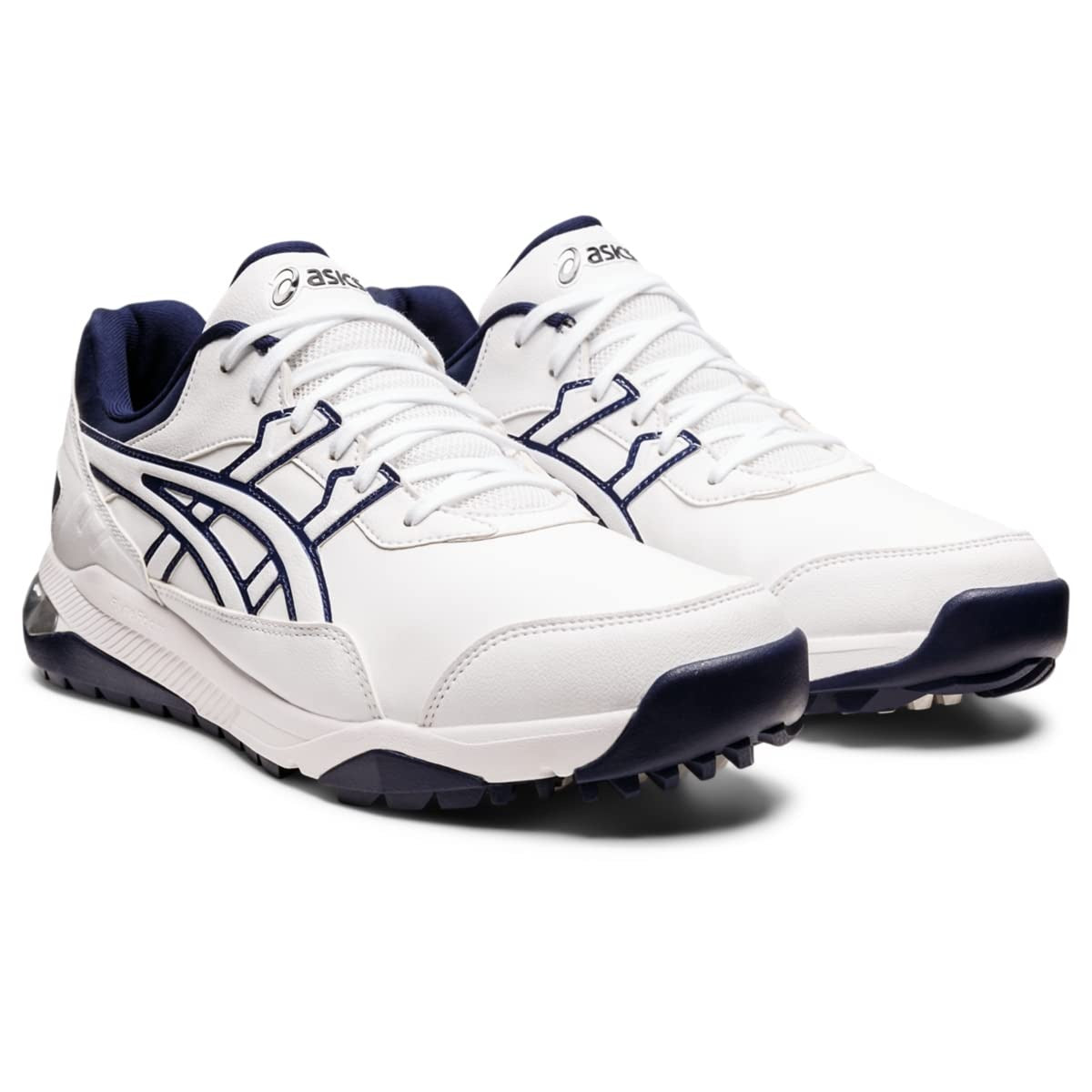 ASICS Mens GEL-PRESHOT Golf Shoes White/Navy Size 12 Durable Traction & Ortholite Comfort