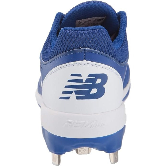 New Balance Women's Fuse V2 Metal Softball Shoe, Royal Blue and White Size 5