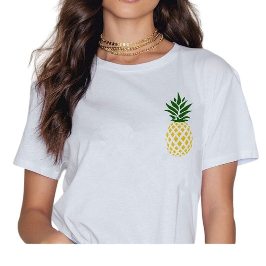 Women's White Short Sleeve T-Shirt