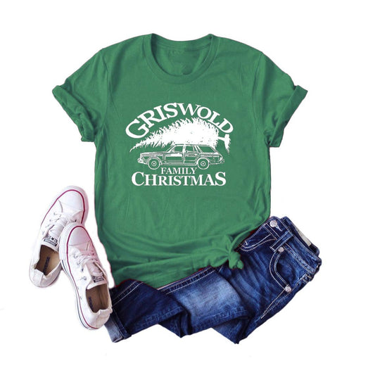 Women's Green Short Sleeve T-Shirt