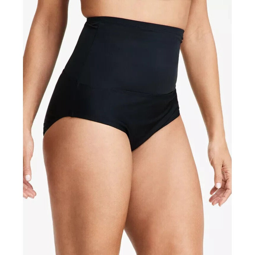 Island Escape Women's High-Waist Tummy Control Top Bikini Bottoms Size 8