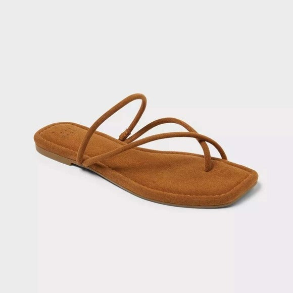 Women's Ainsley Slide Sandals by A New Day Brown Size 9  New With Tags