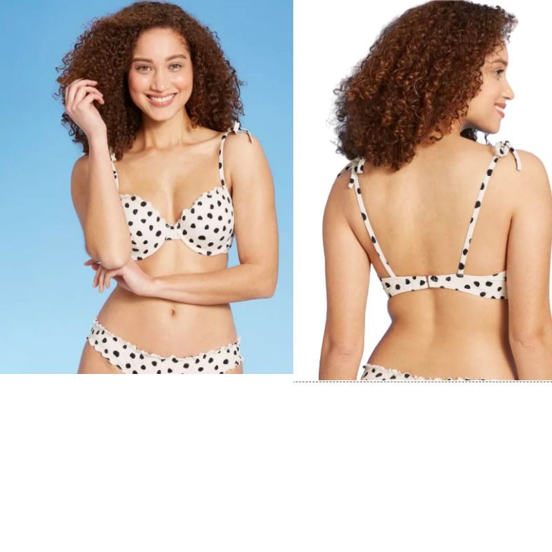 Shade & Shore Bikini Bottoms - Size X-Small Women's Polka Dot Bikini Bottoms