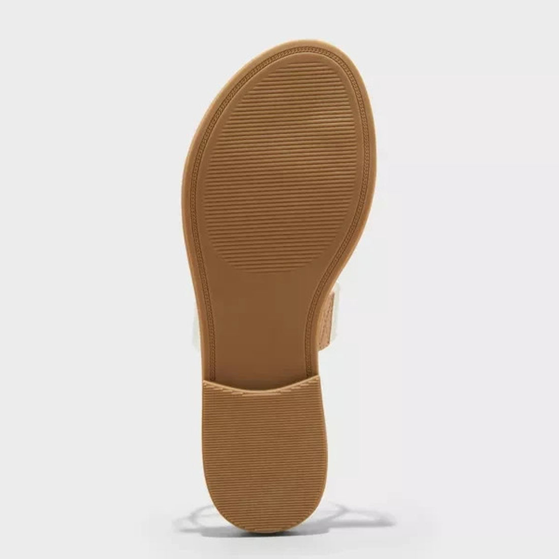 A New Day Honey Tan Toe Loop Slide Sandals Size 9 Memory Foam Insole
